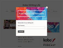 Tablet Screenshot of kobowritinglife.com
